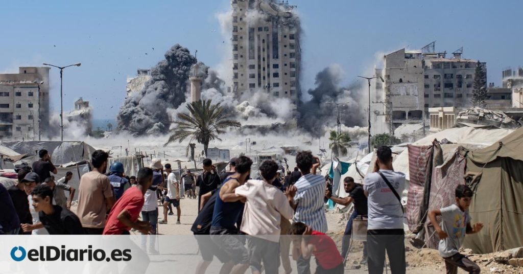 Israel mata a seis palestinos mientras buscaban comida y bombardea otro edificio de gran altura en ciudad de Gaza