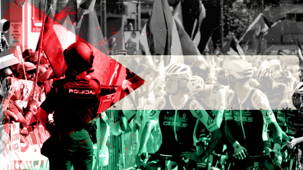 LaVuelta llega a Madrid entre banderas, protestas y con Vingegaard, el campeón comprensivo