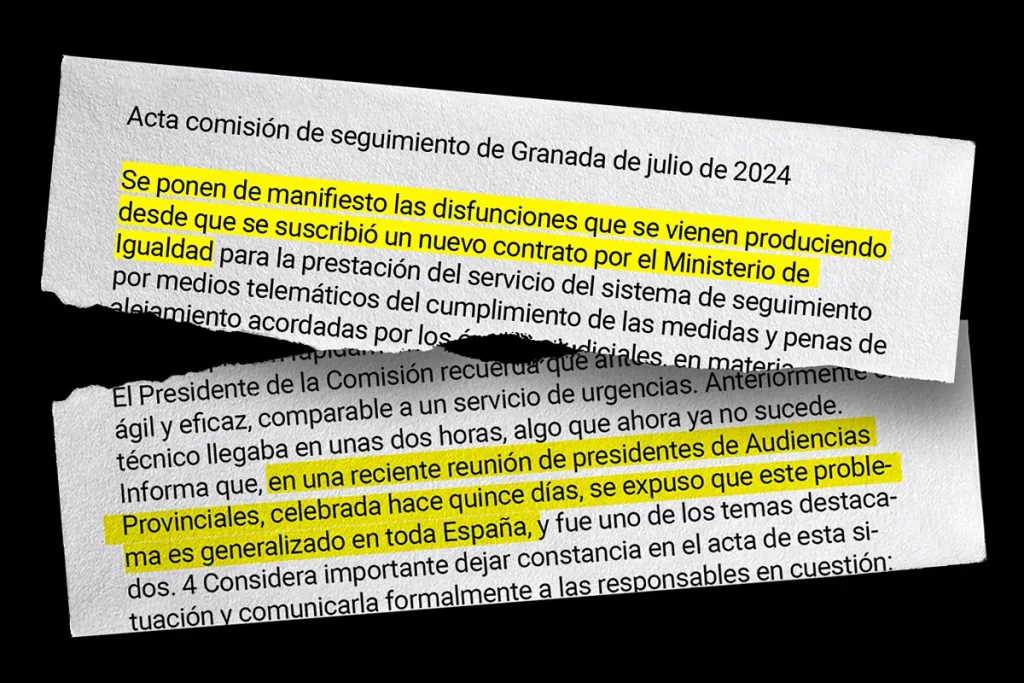 Las actas desmienten a la ministra de Igualdad sobre el fracaso de las pulseras: "Hay incidencias recurrentes; las víctimas se ven desprotegidas"