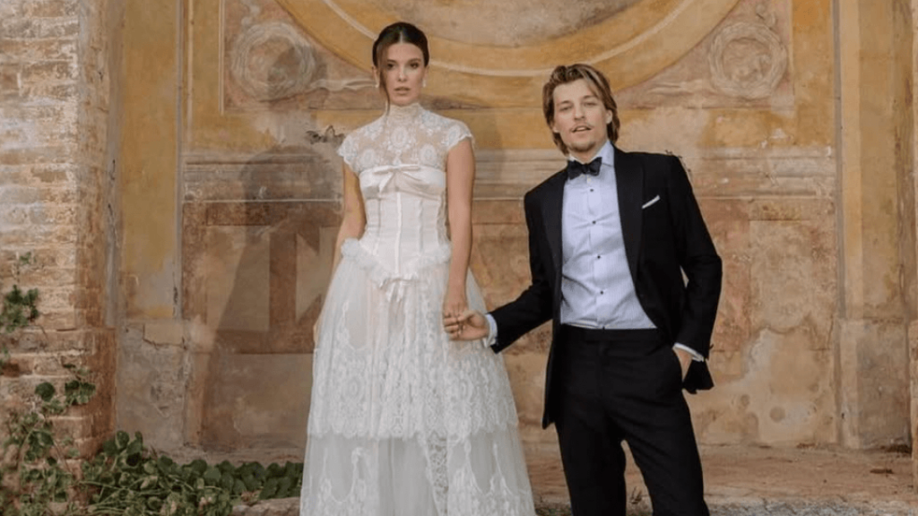 Millie Bobby Brown celebra un año de matrimonio con Jake Bongiovi: todo sobre los 4 vestidos de novia que llevó en su boda italiana