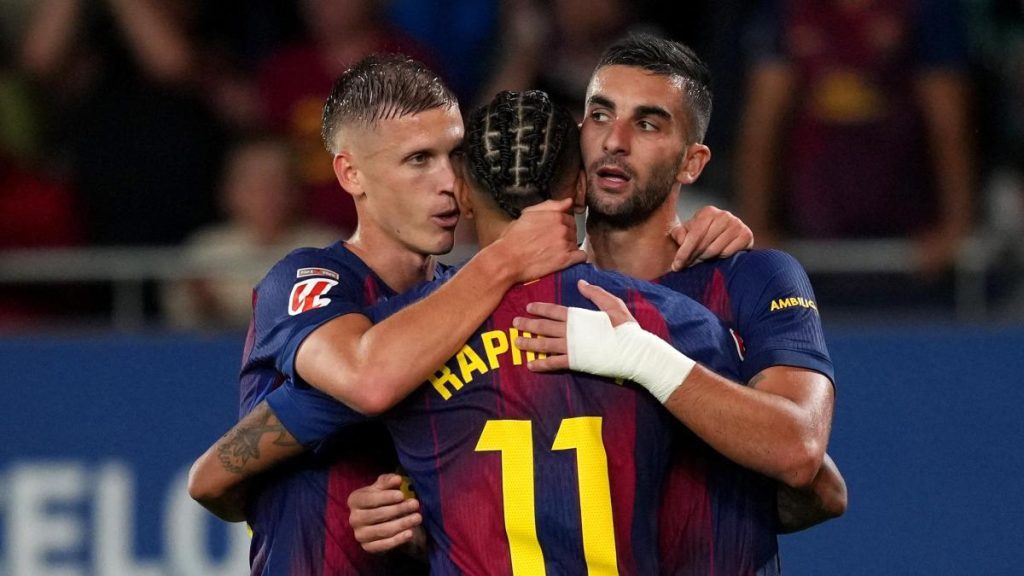 Olmo repite y cuatro cambios en el once del Barça