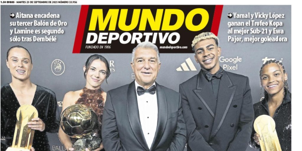 Portada de Mundo Deportivo del martes 23 de septiembre de 2025